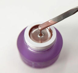 NEW! Гель-краска Liquid Steel розовое золото с зеркальным эффектом