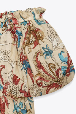 ZW COLLECTION PRINTED RAMIE DRESS - Zara фото 8