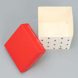 Цена за 2 шт. Коробка подарочная новогодняя складная «Счастья в новом году», 10 х 10х 10 см