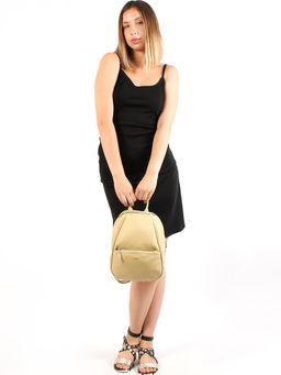 LACCOMA рюкзак Мэри-Y2005-желто-бежевый эко кожа хлопок