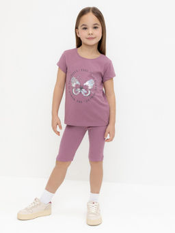 Crockid _ КР 400556/темная орхидея к553 шорты (велосипедки) для дев  фото 5