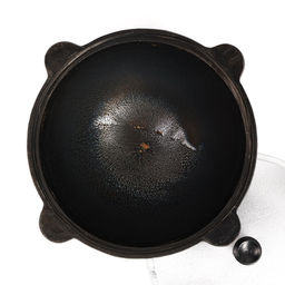 Казан, 8 л, плоское дно, алюминиевая крышка, чугун