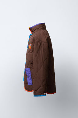 JACKET WITH CONTRAST DETAILS
