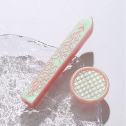 Цена за 5 шт. Сургуч для печати стержень «Розовый жемчуг», перламутр, 1.1×1.1×9 см