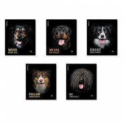 Цена за 5 шт. Тетрадь общая ученическая ErichKrause Собаки, 96 листов, клетка, матовая ламинация_MIX-PACK  фото 2