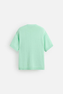 TEXTURED KNIT T-SHIRT - Zara фото 8