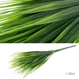 Лист искусственный Осока 30 см / AB45 /уп 2/240/1200/ 7 веток,14 листьев