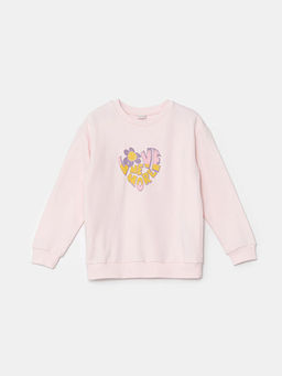 Bisiklet Yaka K?z ?ocuk Sweatshirt