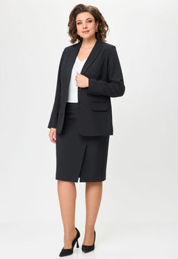 Костюм БелЭльСтиль 205/603 черный однотон  фото 2