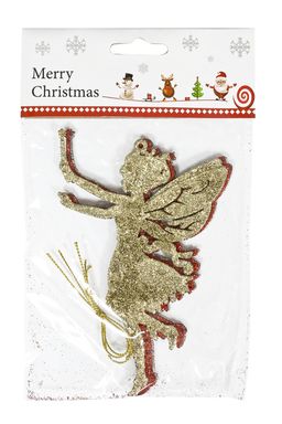 Новогодние украшения с блестками Фея 9,5*14 см (3 шт) SF-3510 - Больше подарков фото 2