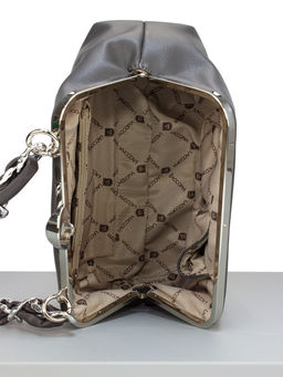 LACCOMA сумка Паола-22-Л815-темно-серый эко кожа хлопок фото 4