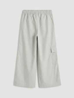 Beli Lastikli K?z ?ocuk Kargo Pantolon