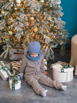 Шапка весенняя/осенняя вязаная (Деним) ОРЕО - Jumbi фото 3