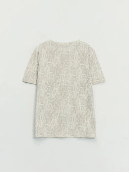 Футболка из хлопка с принтом / Zarina  фото 8