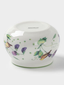 Сахарница с ложкой Доляна «Зелёный сад», 320 мл, 10×9 см, фарфор