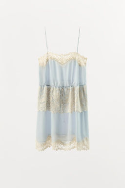 LACE STRAPPY DRESS - Zara фото 4