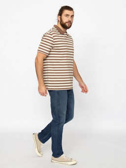 CRB wear/CWMM 60372-31 Рубашка-поло мужская,бежевый/Ex.Cherubino  фото 4