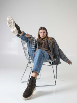 Ботинки EDART 228.V.1541 be. Хаки/шерсть - Ed'art фото 3