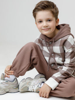 Рубашка для мальчика Crockid КР 302196 молочный из хлопка фото 4