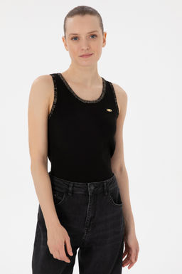 Kad_n Siyah Bisiklet Yaka Kazak Sepette S_rpriz _ndirim