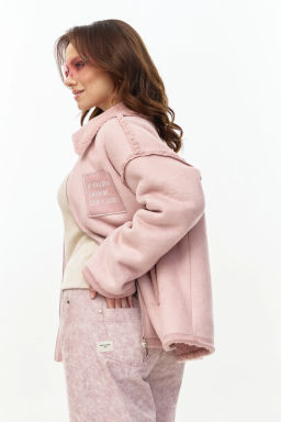 Брюки 4163/1 Пыльно-розовый мрамор