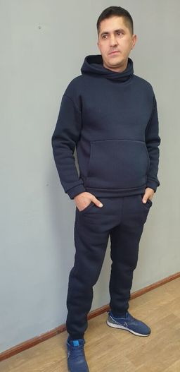 Костюм мужской утепленный ПРЕМИУМ качество, С НАЧЕСОМ футер 3х нитка - Knitka wear фото 4