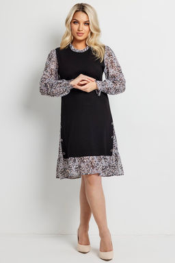 Платье женское 6165/09/Черный, серый - Rise фото 4