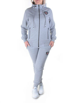 Y248-8 GRAY Спортивный костюм женский (100% хлопок) - Фабричный китай фото 3