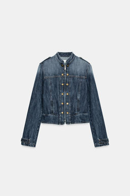 CHAQUETA DENIM TRF TRABILLAS BOTONES / Marino - Zara фото 5