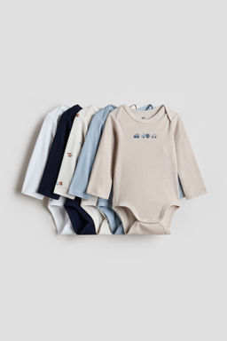 Pack de 5 bodies de manga larga - H&m фото 4