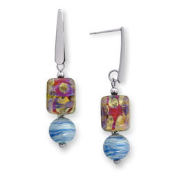 Серьги из муранского стекла