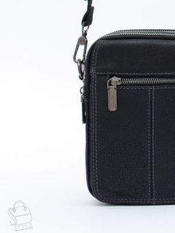 Сумка мужская кожаная 8611S black Fuzhiniao