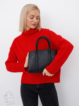 Сумка женская кожаная 8007-2S black Velina Fabbiano-Safenta