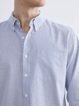 Regular Fit ?izgili Erkek G?mlek