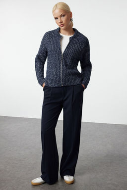 TRENDYOLMILLA Mavi Degrade Fermuarl? Triko H?rka TWOAW25HI00213 фото 2