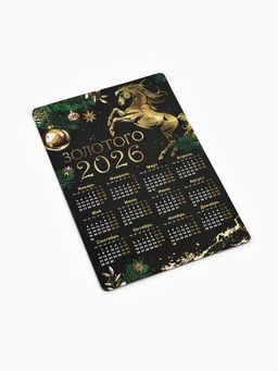 Цена за 6 шт. Календарь на магните 2026 «Новогодний», МИКС, 8×12 см