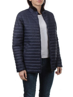 K-622 DK. BLUE Куртка демисезонная стеганая женская (70 гр. холлофайбер) - Fashion фото 6