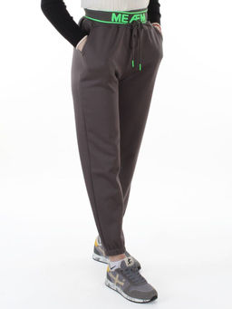 2804 DK. GRAY Брюки спортивные утепленные женские (95% хлопок, 5% спандекс)