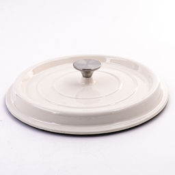 40635 Кастрюля чугун 4,7 л эмаль/покрытие белая MB (х2) - Mayer&boch фото 3