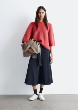 Mohair-Blend Knitted T-shirt