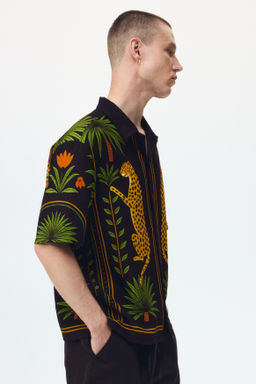 Camisa resort estampada Relaxed Fit - H&m фото 5