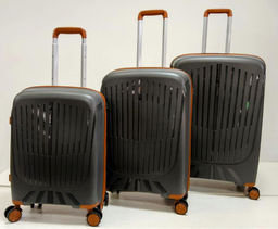 Набор из 3-х чемоданов 23107 Темно-серый