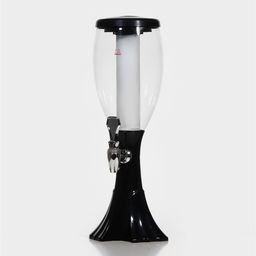 Башня пивная Вавилон, колба 2 л, подсветка, батарейки Ag10, пластик, чёрная