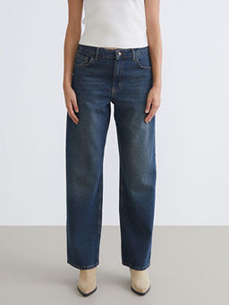 Baggy Fit Kad?n Jean Pantolon