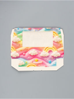 Цена за 5 шт. Коробка подарочная складная «Радуга», 20×12×4 см, с окном