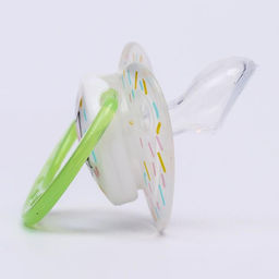 Соска-пустышка ортодонтическая, силикон, от 3 мес., Кошечка, цвет зеленый - Крошка я фото 2