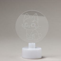 Светильник ночник «Котик», d=6 см, модель E-34 - Зимнее волшебство фото 3