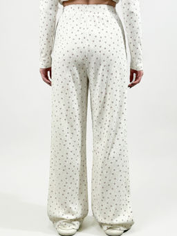 Пижама с принтом сердечки OD-1011-1 молочный