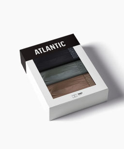 ATLANTIC 3MH-215 Трусы шорты Bamboo - набор 3 шт. светлый хаки + черный + бежевый  фото 7