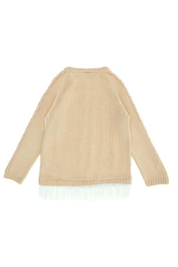 Кремовый меланжевый свитер для девочки Неожиданная скидка в корзине - U.s. polo assn фото 2